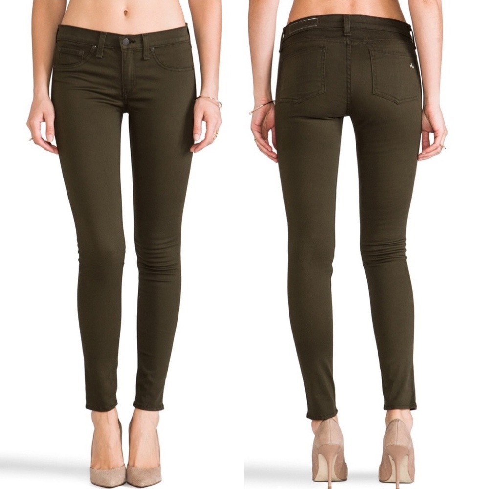Rag & Bone The Legging In Army Sateen - image 1